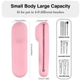 thumbnail image 6 of Travel Makeup Brush Holder, Portable Silicone Makeup Brush Holder Makeup Brush Case with Magnetic Closure for Women, Pink, 6 of 8