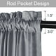 thumbnail image 2 of Cortinas JIUZHEN de terciopelo gris, 244 cm, para sala de estar, 2 paneles, 2 of 8