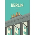 thumbnail image 3 of ARCTIC FRAME 14x18 Black Modern Framed Museum Art Print Titled - Berlin travel poster, 3 of 5