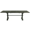 thumbnail image 3 of Trestle 6PC 96" Rectangle Extendable Dining Table Set with Bench in Gray Wood, 3 of 7