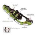 thumbnail image 5 of Yukon Charlie's Sherpa 9" x 30" Durable Trail Walking Hiking Snowshoes, Green, 5 of 5