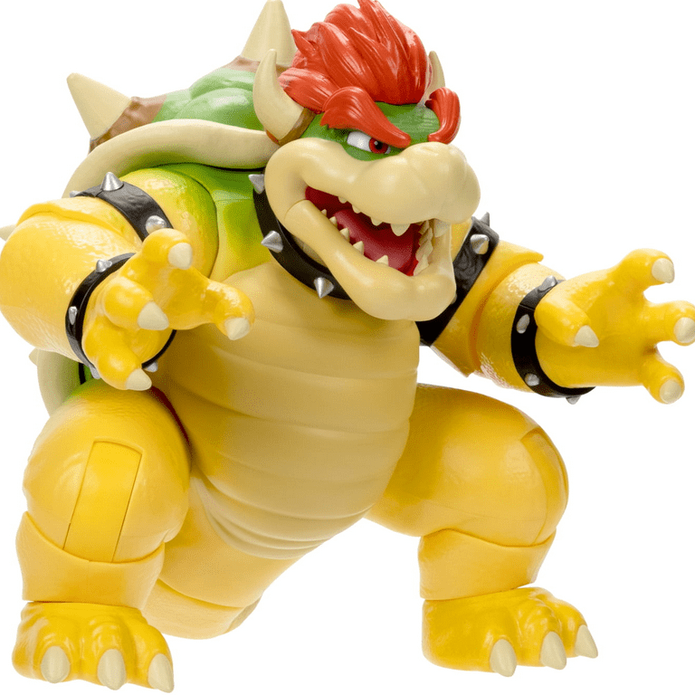 The Super Mario Bros. Movie 7 inch Feature Bowser Action Figure with Fire  Breathing Effects