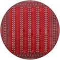 thumbnail image 1 of Ahgly Company Machine Washable Indoor Round Industrial Modern Red Area Rugs, 3' Round, 1 of 7