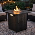 thumbnail image 2 of Origins by Alpine Azure 28" 2-in-1 Gas Fire Pit Table in Black, 2 of 3
