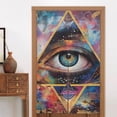 thumbnail image 5 of Noren Japanese Style Doorway Curtain Printed Door Tapestry Room Divider Curtains, 34" Width x 56" Long, Multi-Dimensional All Seeing Eye (90), 5 of 5