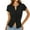 Black# cardigan for women, variant on Cardigan Sweaters for Women Y2K Cropped Button Down Ribbed Knit Cardigans Short Sleeve Summer Clothes Slim Lightweight Shrugs Dark Blue S