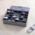 thumbnail image 1 of Storage boxes for socks and underwear 30 compartments Organizer Folding boxes for storing scarves Ties Belts and other accessories, 1 of 5