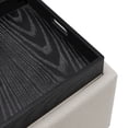 thumbnail image 6 of NPD Furniture Cameron 17" Square Fabric Storage Ottoman in Cardiff Cream, 6 of 7