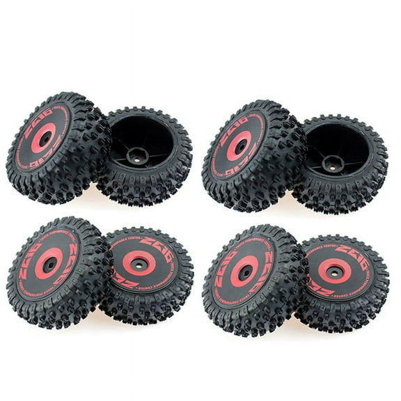 8Pcs Front and Rear Tires Wheel Tyre for 124016 1/12 RC Car Upgrade Parts Spare Accessories