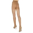 thumbnail image 4 of Women's MeMoi Luxe Hosiery LUX405 Ultra Transparent Mini Toner Control Top Pantyhose (Au Naturel XL), 4 of 6