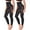 Black/Black 2pk, variant on MANIFIQUE 2 Pieces Compression Leggings for Women Tummy Control Butt Lifting Shapewear High Waist Thigh Slimmer Pants Body Shaper