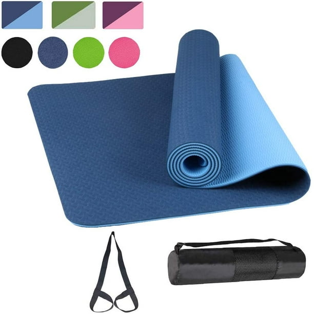 Yoga Mat, TPE NonSlip Pro Yoga Mats 6MM for Women and All Yoga Lovers