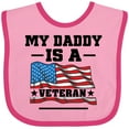 thumbnail image 3 of Inktastic My Daddy is a Veteran Boys or Girls Baby Bib, 3 of 4
