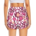 thumbnail image 2 of Lsque Cute Girl Printed Women's Running Shorts with Liner Pockets,Elastic Quick Dry Workout Athletic Gym Yoga Shorts,Womens High Waist Shorts-Large, 2 of 9