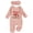 Light Pink, variant on vigerkar Im New Here Outfit Girl Long Sleeve Letter Romper Ribbed Knit Jumpsuit Baby Girl Coming Home Outfit (Pink, 12-18 Months)