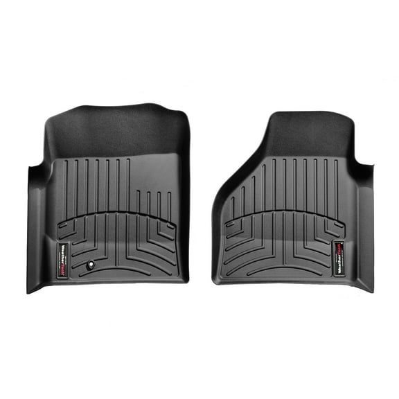 WeatherTech Custom Fit FloorLiners compatible with Dodge Ram Truck 2500/3500, Ram Truck 1500 - 1st Row (Driver & Passenger), Black