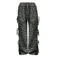 thumbnail image 4 of Women's Casual Pants Women'S Jogging Bottoms With Bow And Wide Leg Elastic Waistband Sweat Baggy Trousers With Pocket Country Trousers For Women,Gray Women's Casual Pants XXL, 4 of 4