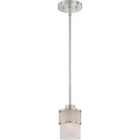 Nuvo 60-4688 - Fusion 1 Light Mini Pendant w/ Frosted Glass