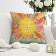 thumbnail image 3 of Bohemian Sun Pillow Covers Square Pillow Covers,Soft Pillow Cas Covers,linen Pillowcases Double-sided Printing for Sofa Couch Outdoor Decor,Pillow Case Set Of 2,16x16 Inches, 3 of 7