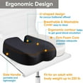 thumbnail image 4 of Memory Foam Seat Cushion - Chair Pillow, Drive Universal Gel and Memory Foam Posterior Seat Cushion, 4 of 7