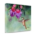 thumbnail image 2 of Tangletown Fine Art 'Hummer and Pink Fuchsias' Print on Canvas, 2 of 2