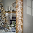 thumbnail image 3 of HGTV Home Collection by National Tree Company Pre-Lit Artificial Christmas Garland, White, Sea Coral , 100 Warm White LED Lights, 6 Feet, 3 of 5