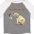 thumbnail image 4 of Inktastic Life is Better with a Dog Boys or Girls Long Sleeve Baby Bodysuit, 4 of 5