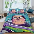 thumbnail image 2 of Buzz Lightyear 2 Themed Bed Sheet Set Three Piece Set 53x79 Inches Comfortable And Skin Friendly Unique Design Creating A Star Studded Night, 2 of 6