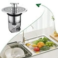 thumbnail image 3 of Advancent Tapón de fregadero de tamaño Universal, nueva función, con colador antiobstrucción, fácil de instalar, tapón emergente Accesorios de baño, 3 of 6