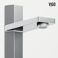 thumbnail image 6 of VIGO Nova Button Operated Single-Hole Bathroom Faucet in Chrome, 6 of 14