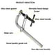 thumbnail image 3 of Heavy Duty F Clamp F Amazons x Bar Heavy Stronghand Soldadura Abrazaderas para carpintería 300x80cm Cola Abrazaderas de Fijación Abrazadera F, 3 of 8