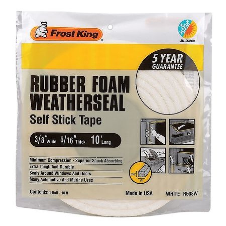 Frost King L344H Poly Foam Self-Stick Weatherseal Tape, Open Cell ...