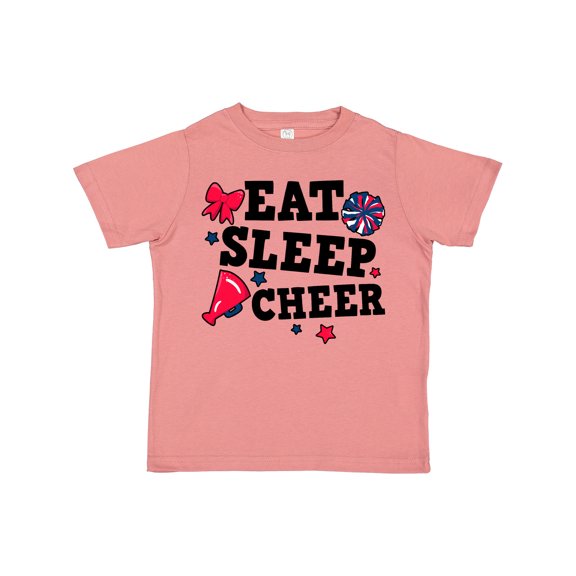Inktastic Cheerleading Eat Sleep Cheer Girls Toddler T-Shirt