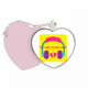 thumbnail image 1 of Ingles - emocionales letras tristes Bolsa de viaje Mirror maquillaje corazón rosa, 1 of 4