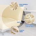 thumbnail image 3 of Stretch Jacquard Futon Cover with Elastic Bottom - Soft Sofa Bed Protector, Machine Washable, 3 of 7