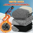 thumbnail image 5 of Loritta 3 Pairs Thermal Socks for Women, Winter Thick Warm Heated Boot Crew Socks Size 5-11, 5 of 6