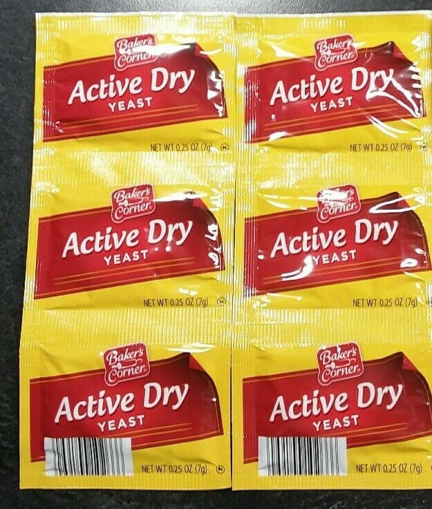 Baker’s Corner Active Dry Yeast 2 Counts (6 PACKETS (7g) 1/4 oz each