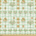 thumbnail image 2 of Ambesonne Botanical Fabric by the Yard Upholstery, Organic Oranges Trees, 1 Yard, Pale Orange Dark Sepia, 2 of 5