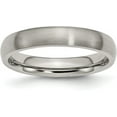 thumbnail image 2 of Chisel Titanium Brushed 4.2mm Half Round Band - Ring Size 5.5, 2 of 8