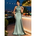 thumbnail image 6 of Sleeveless sequined embroidery patchwork color-blocking sequined embroidery hip-hugging high slit fishtail plus long formal evening, party, ball, cocktail party, wedding, business dress, 6 of 8