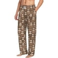 thumbnail image 6 of Gukieu brown sloth family Print Men's Home Trousers, Elastic Drawstring Home Pajamas Clothing Suitable for Adult Men-3X-Large, 6 of 6