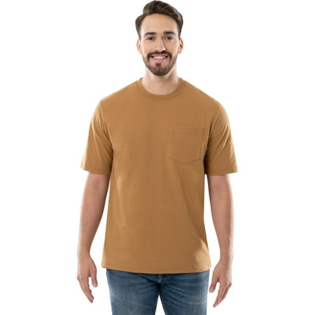 Brahma Men's Short Sleeve Workwear T-Shirt, Size S-4XLT (Men's, Big Men's, and Tall)