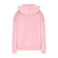 thumbnail image 6 of HOMBOM Plain Sweatshirts for Women Soft Hooded Pink Tops Winter Loose Long Sleeve Fashion Hoodie S, 6 of 6