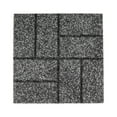 thumbnail image 4 of GroundSmart 16" x 16" x 3/4" Gray + Black Dual-Sided Rubber Garden Patio Paver, 9 Pack, 4 of 10