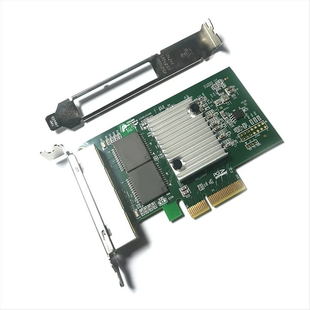 PCIe 1860-4T Gigabit Ethernet Network Card LAN Card 4 Port Pcie Network Adapter 1000Mbps High-Speed for Win7/8/10