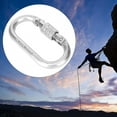 thumbnail image 2 of , Carabiner Many Applications Alloy Steel Material High Strength Fine Workmanship Convenient  For Rock Climbing For Fire Rescue, 2 of 8