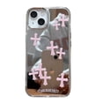 thumbnail image 3 of Funda de teléfono rosa de lujo con espejo cruzado de Jesús para iPhone, 15, 14, 13, 12, 11 Pro Max, espejo de maquillaje acrílico duro, 3 of 5