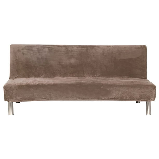 Velvet Armless Sofa Slipcover 3 Seater Sofa Bed Covers Furniture