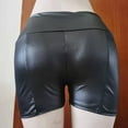 thumbnail image 5 of Womens Leggings Solid Color Casual Leggings Slim Stretch Dance Shorts Black Pants Sizes XXL, 5 of 5