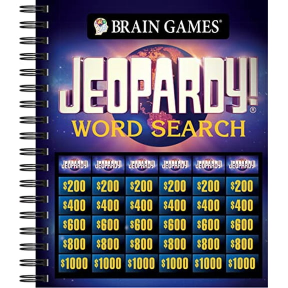 Pre-Owned Brain Games - Jeopardy! Word Search (Spiral-bound) 1639383735 9781639383733